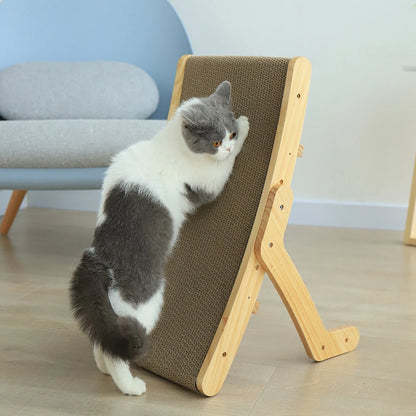 Solid Wood Framed Cat Scratcher