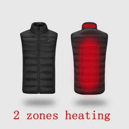 9 Heated Vest Zones Electric Heated Jacket