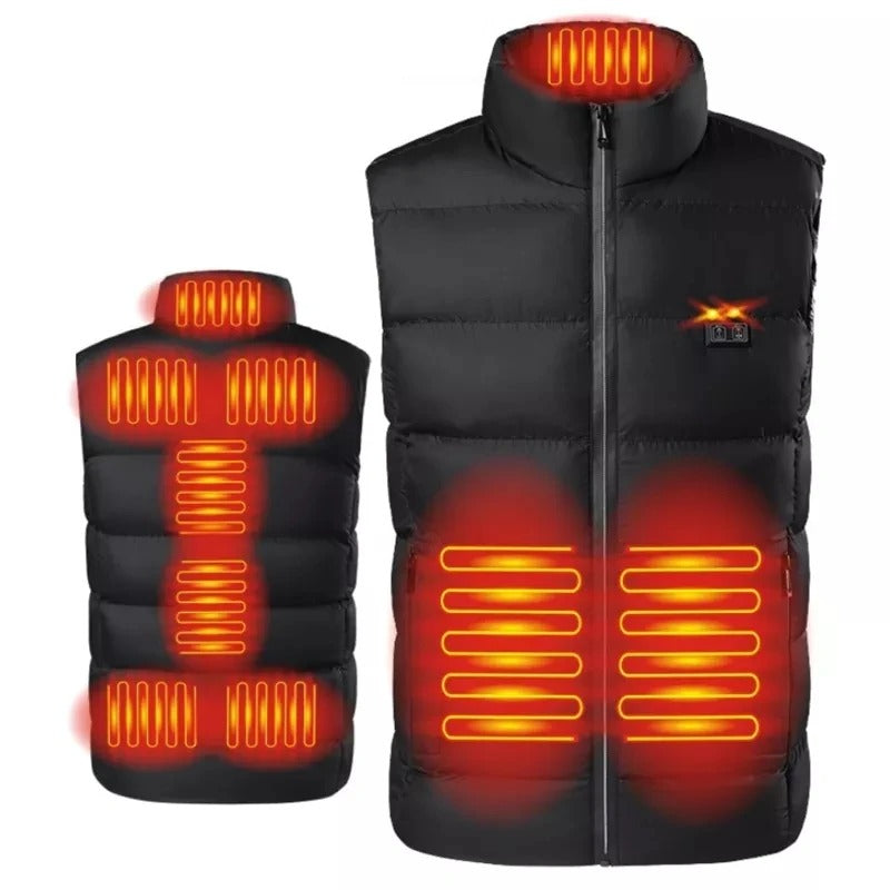 9 Heated Vest Zones Electric Heated Jacket